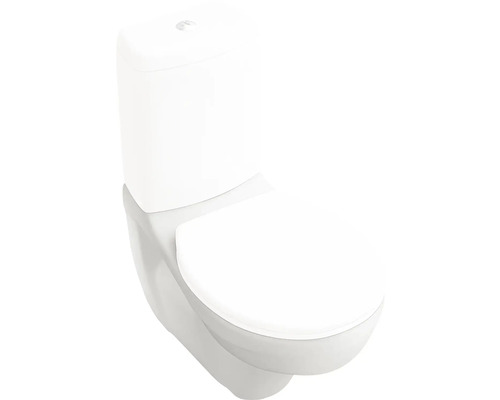 Villeroy & Boch WC voor WC-combinatie O.novo, diepspoeltoilet met rand, glanzend wit, zonder toiletzitting en spoelbak 66231001