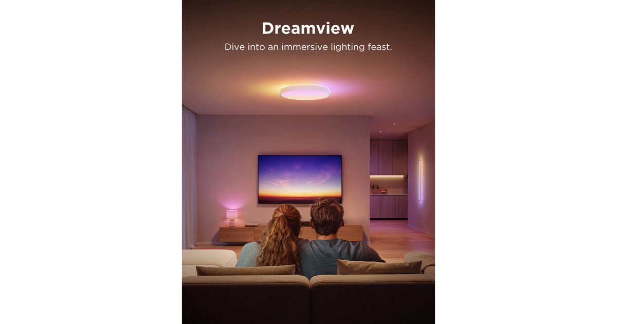 GoveeSmart Ceiling Light Pro lamp  (Wit, Ø 38 cm, 2,4GHz wifi, Bluetooth)