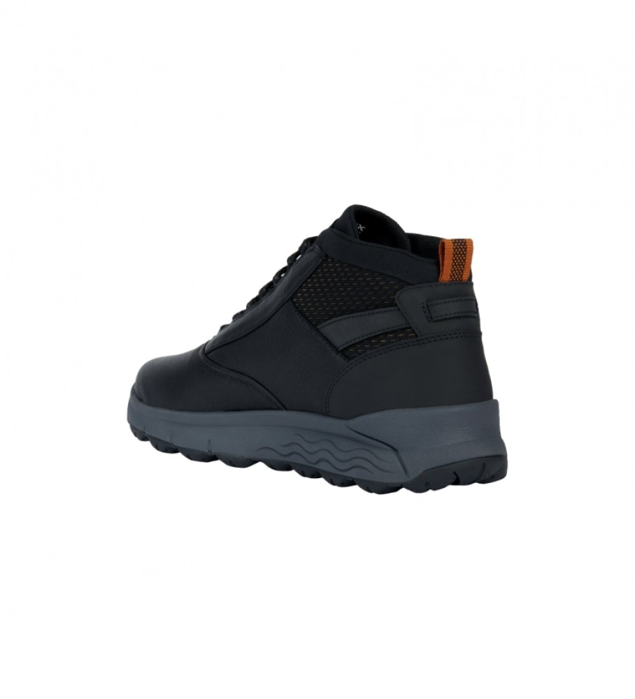 Sapatos de couro GEOX Spherica 4x4 Abx, pretos