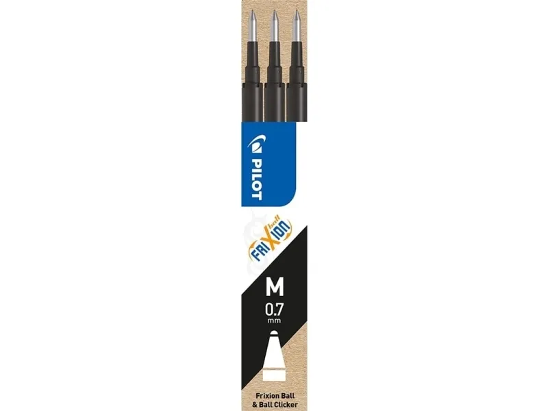 Refill Pilot FriXion Medium 0.7 mm sort - (3 stk.)