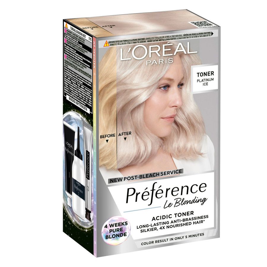 L'Oréal Paris Préférence Le Blonding Toner Platinum Ice 1pcs