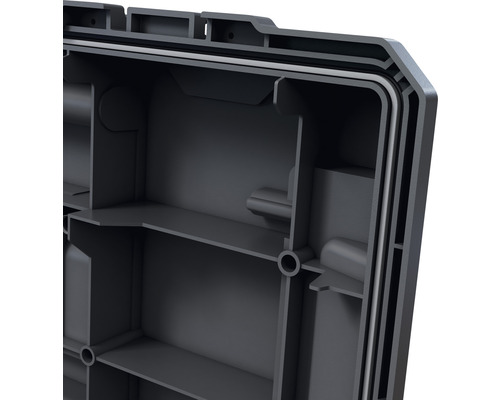 Organizer Industrieel 22 564 x 165 x 350 mm zwart