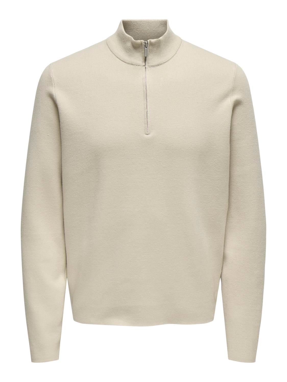 ONSCOOPER Pullover Silver Lining