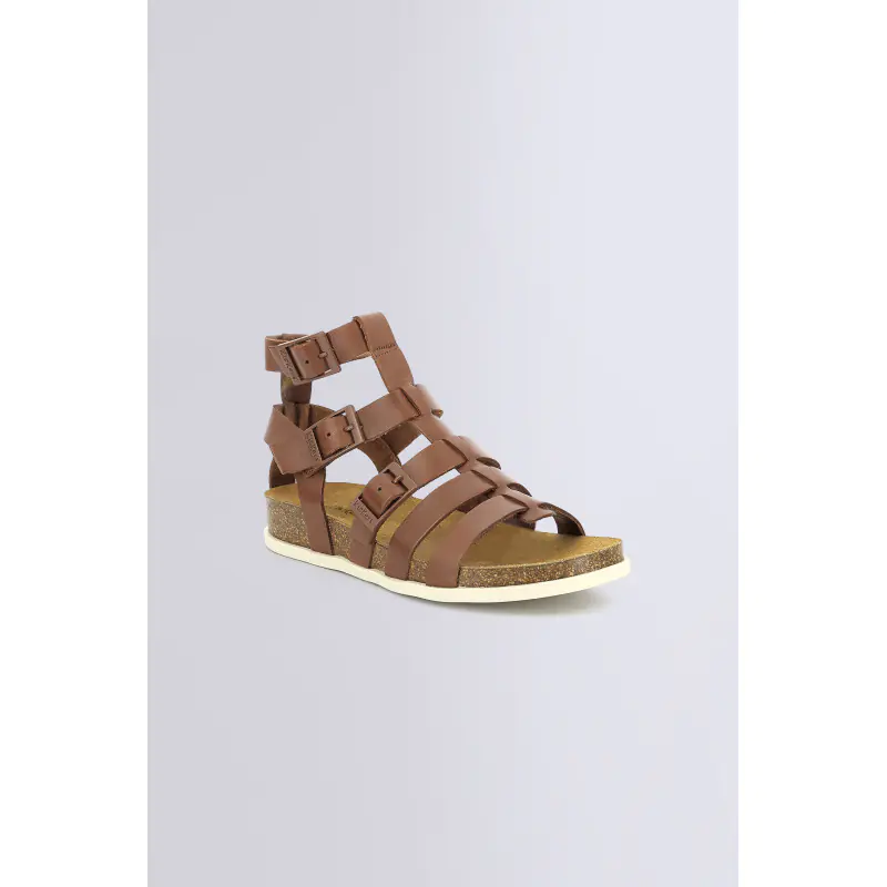 KICK ALEXA MARRON CLAIR SANDALES Cuir Femme