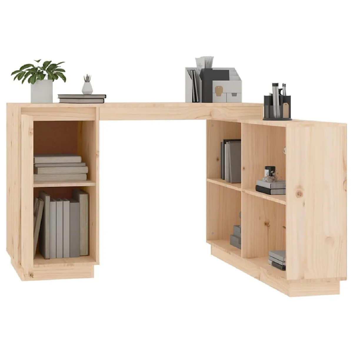 vidaXL Bureau Bois de pin 110x50x75 cm
