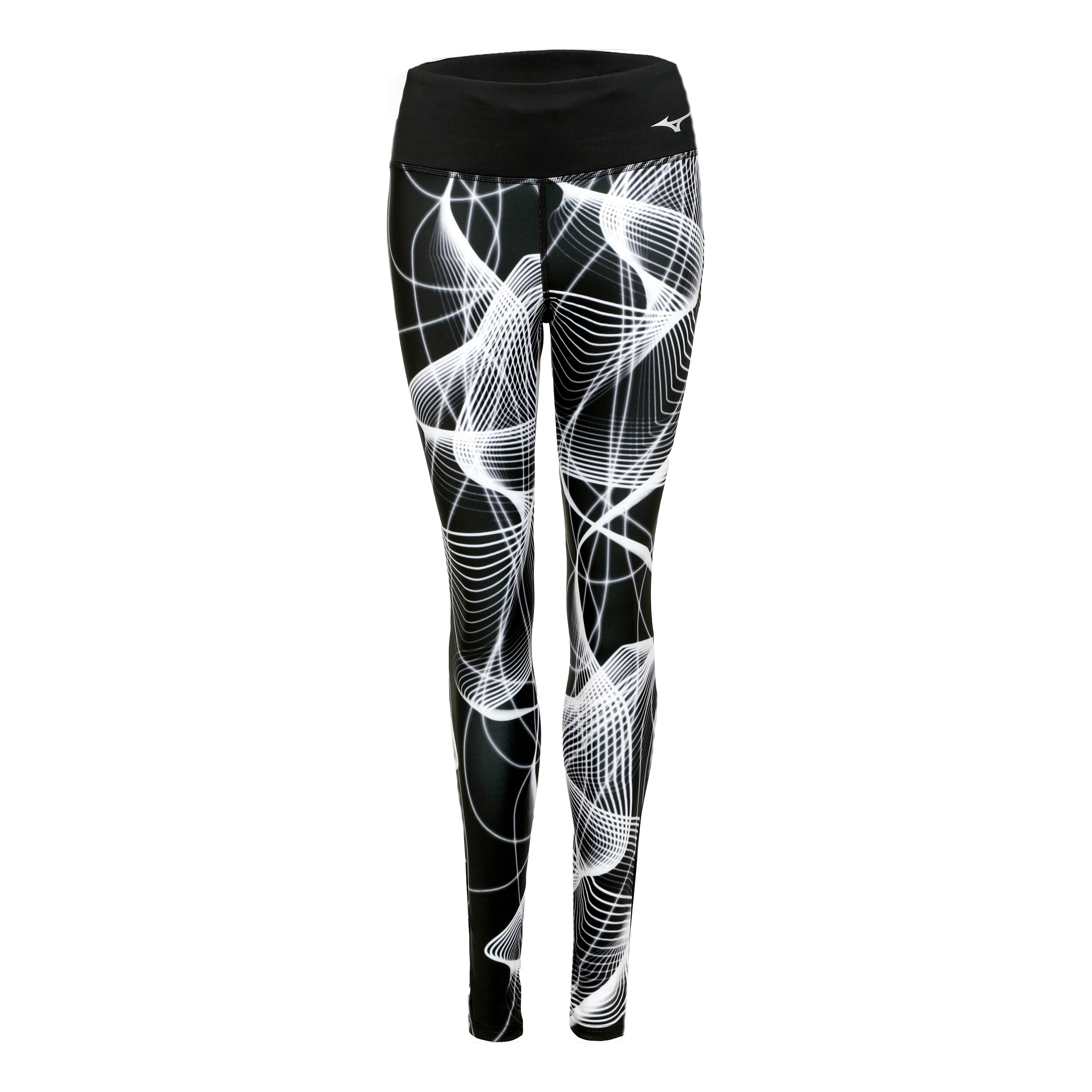Mizuno Printed Collant De Course Femmes - Noir