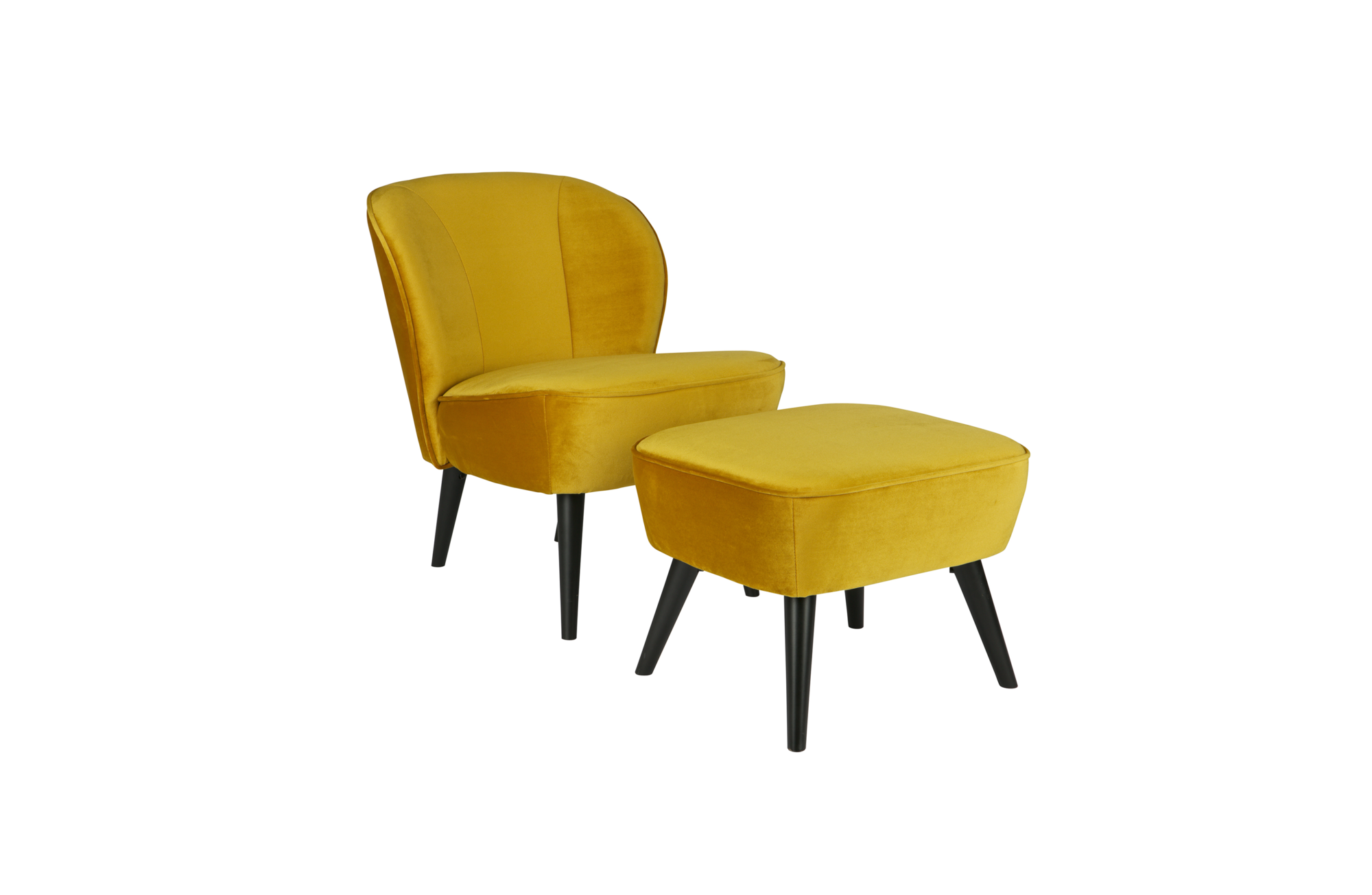 Hocker Sara op poten Sara hocker op poten Oker