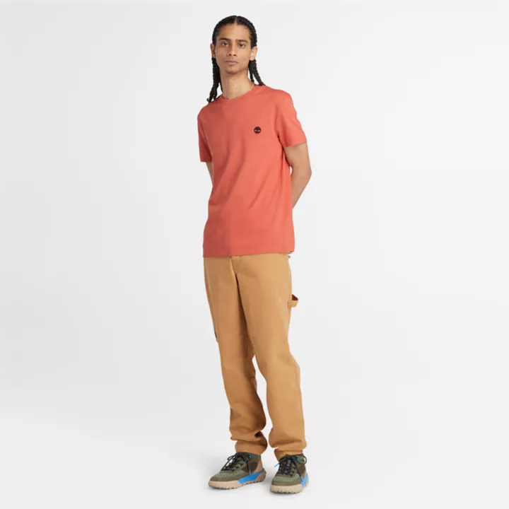 T-shirt Dunstan River pour homme en orange clair