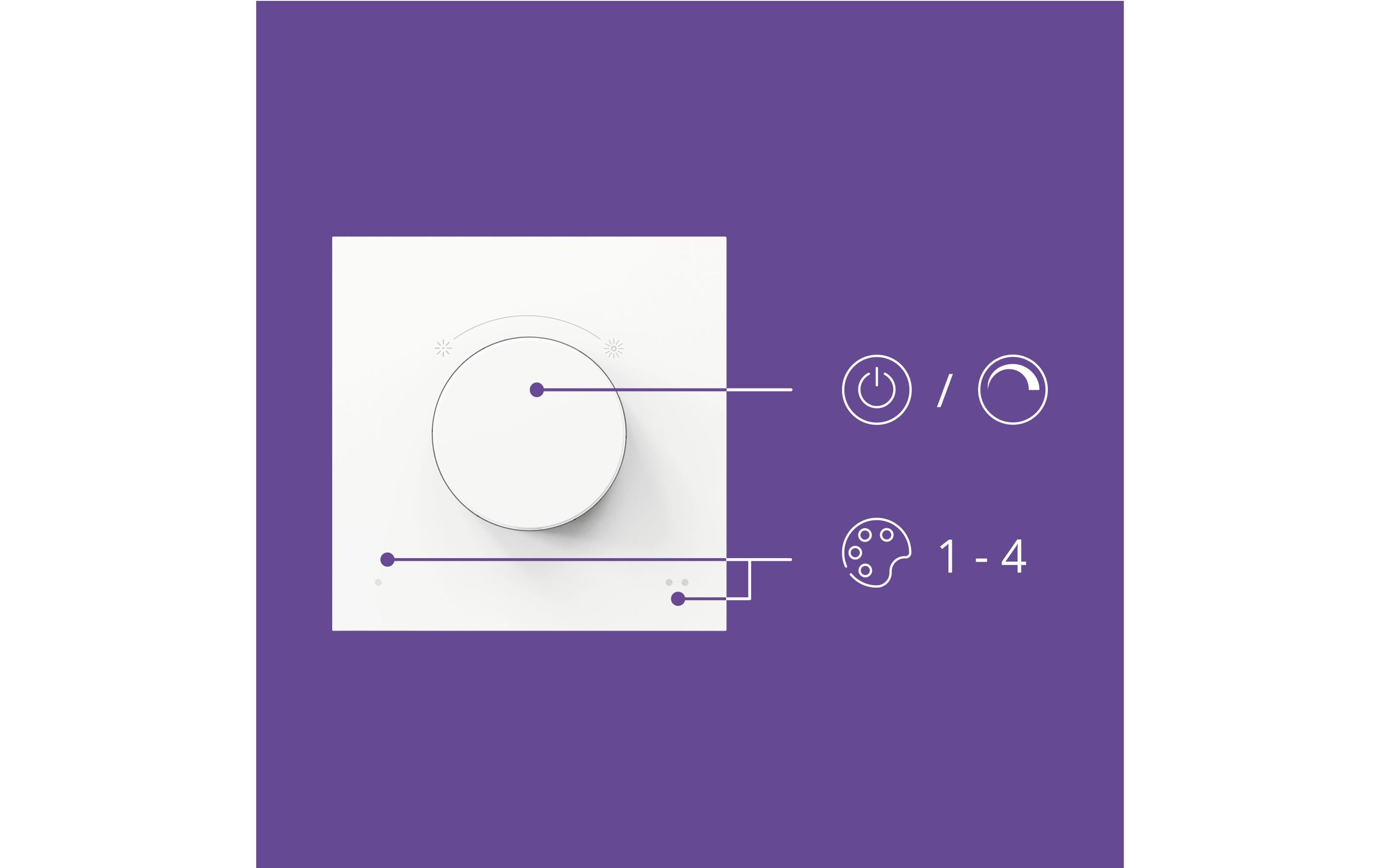Dial switch Schalter WeissDie smarte WiZ Dial Switch