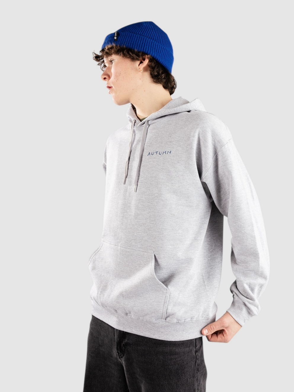 Autumn Headwear Skateboard Man Hoodie heather grey