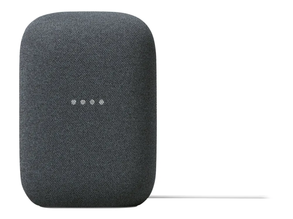 Google Nest Audio - Smart højttaler - IEEE 802.11b/g/n/ac, Bluetooth - App-kontrolleret - 2-vejs - brunsort