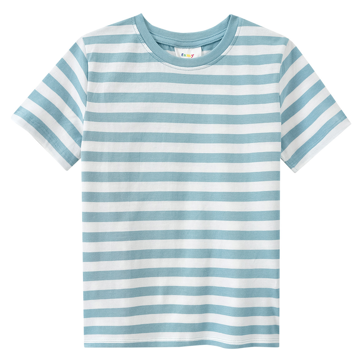 Famy 3 Jungen T-Shirts im Basic-Look salbei / dunkelgrau