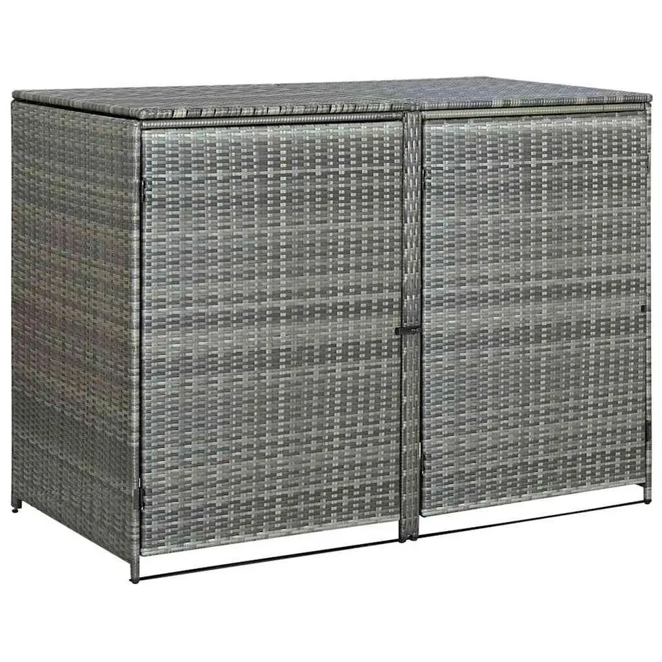 vidaXL - Containerberging - Antraciet - Poly rattan