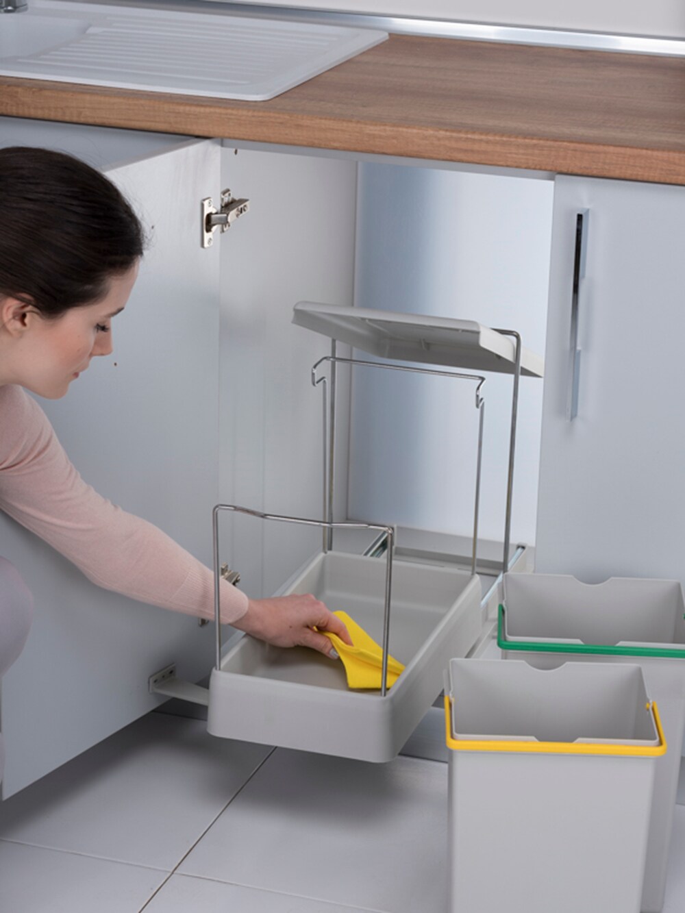 Aspira Ausziehbarer Einbaumülleimer „Müllomatic ECO 2“