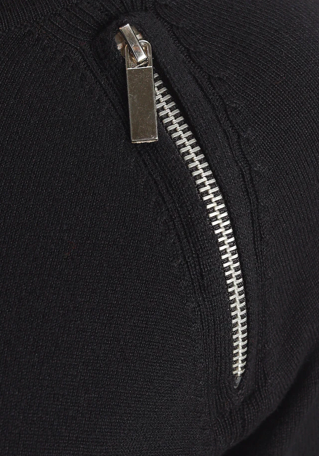 Tamaris Strickkleid aus Viskosemischung mit trendy Zippern