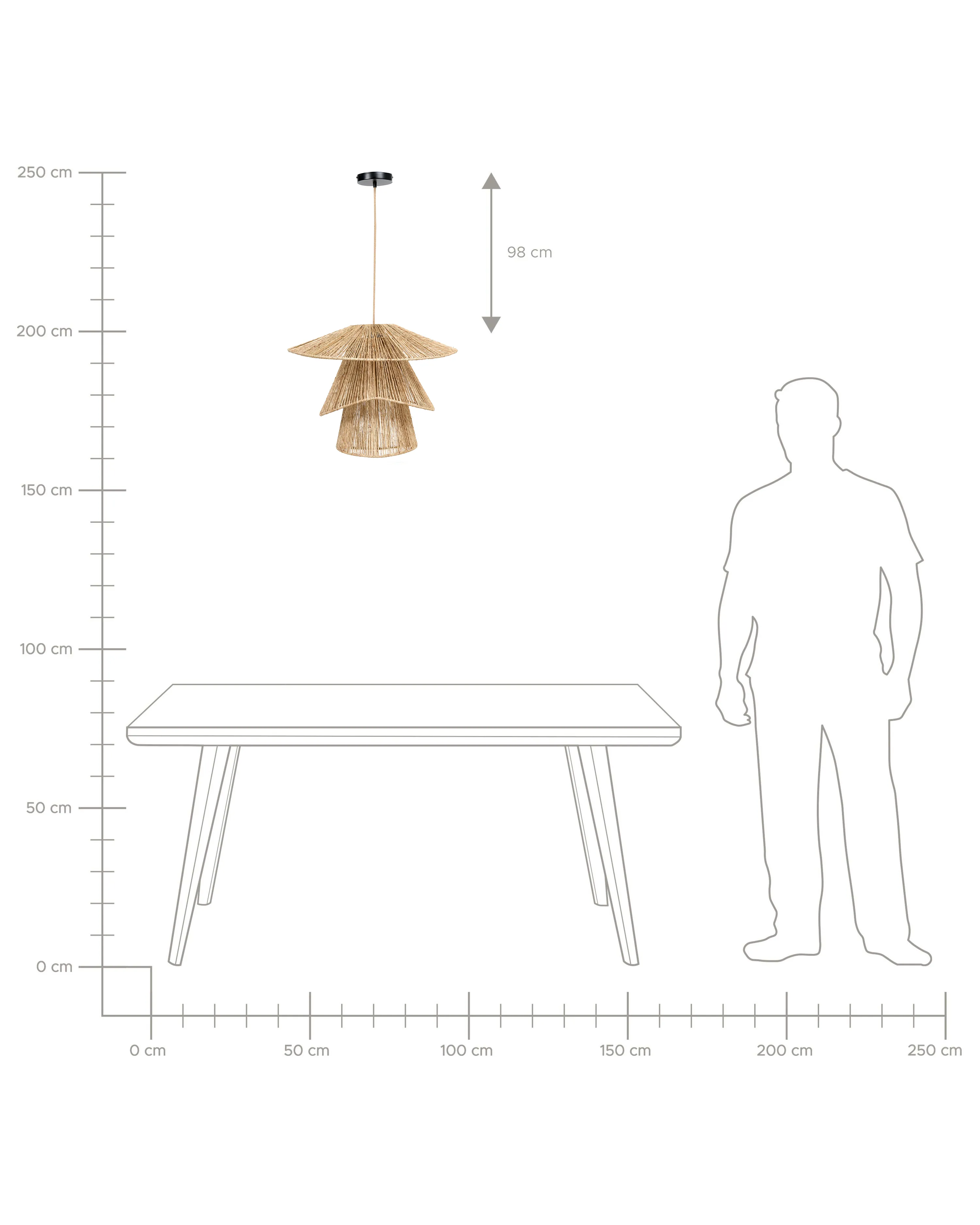Hanglamp BEDAS Jute Natuurlijk
