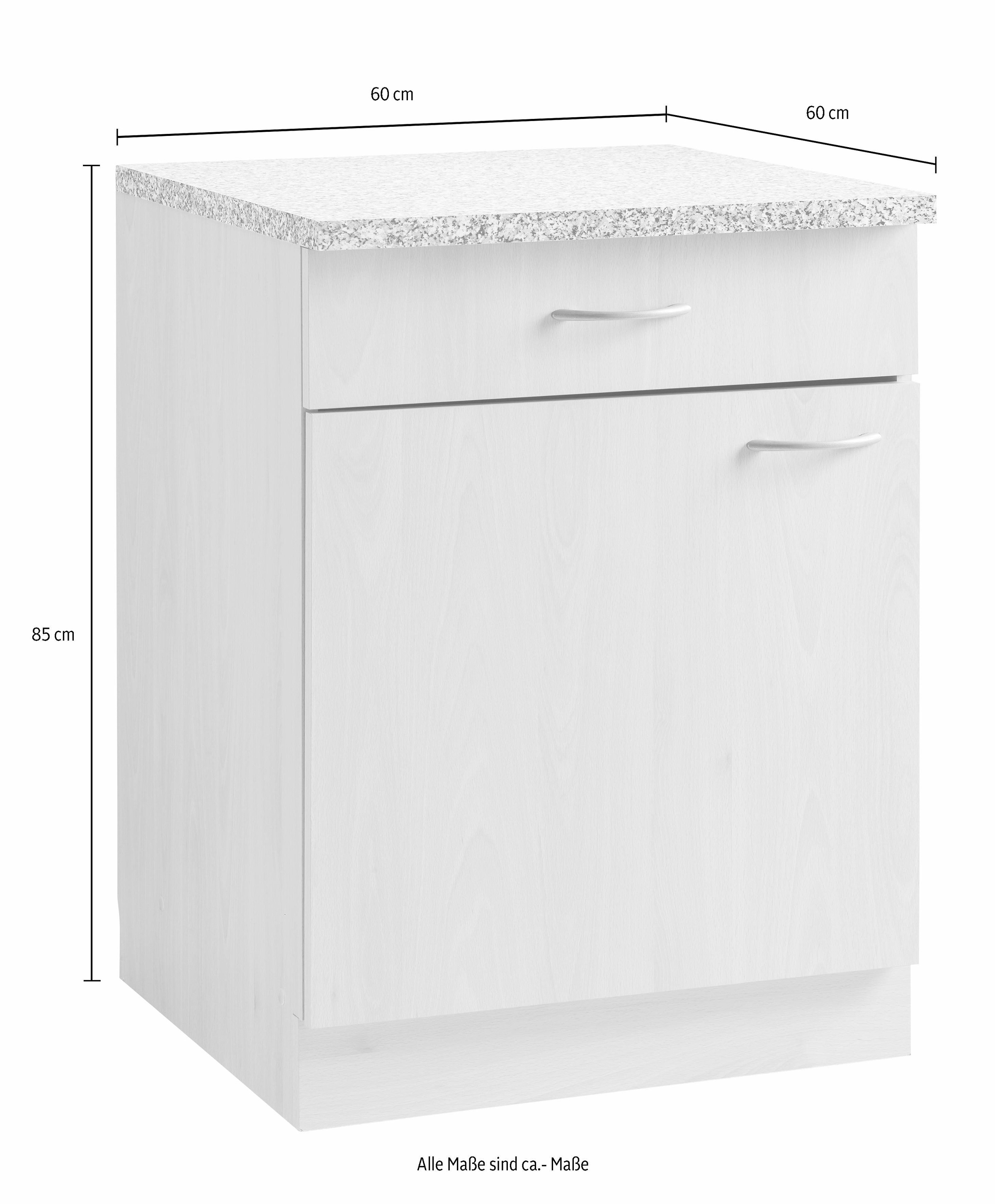 wiho Küchen Unterschrank »Kiel« 60 cm breit, 60 cm tief