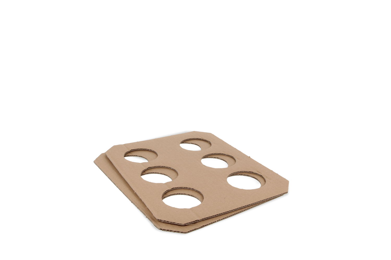 Draagtray voor 6 bekers Karton
