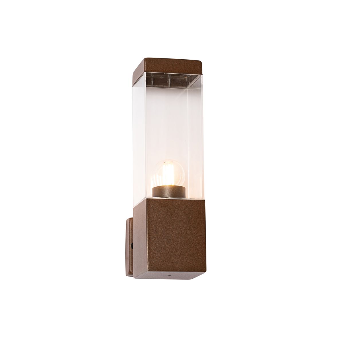 Moderne buiten wandlamp roestbruin - Malios