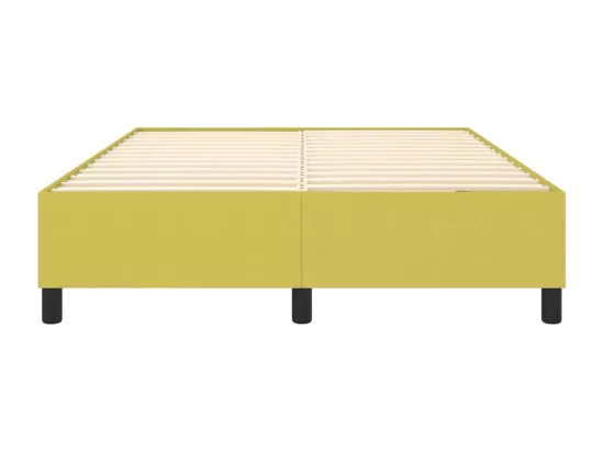 Sommier tapissier Vert 140x190 cm Tissu