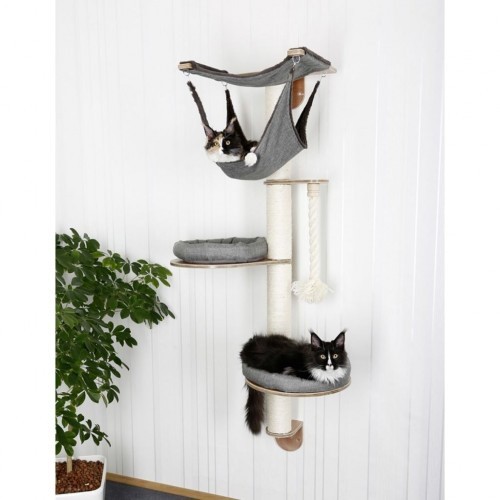 Arranhador de parede cinza para gatos