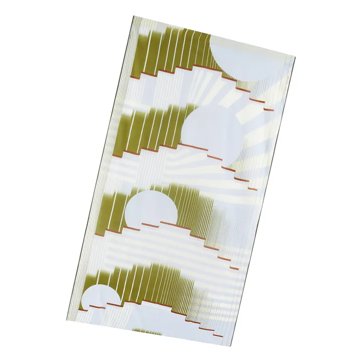 Mapoésie Foulard Soleil Levant | Vert kaki