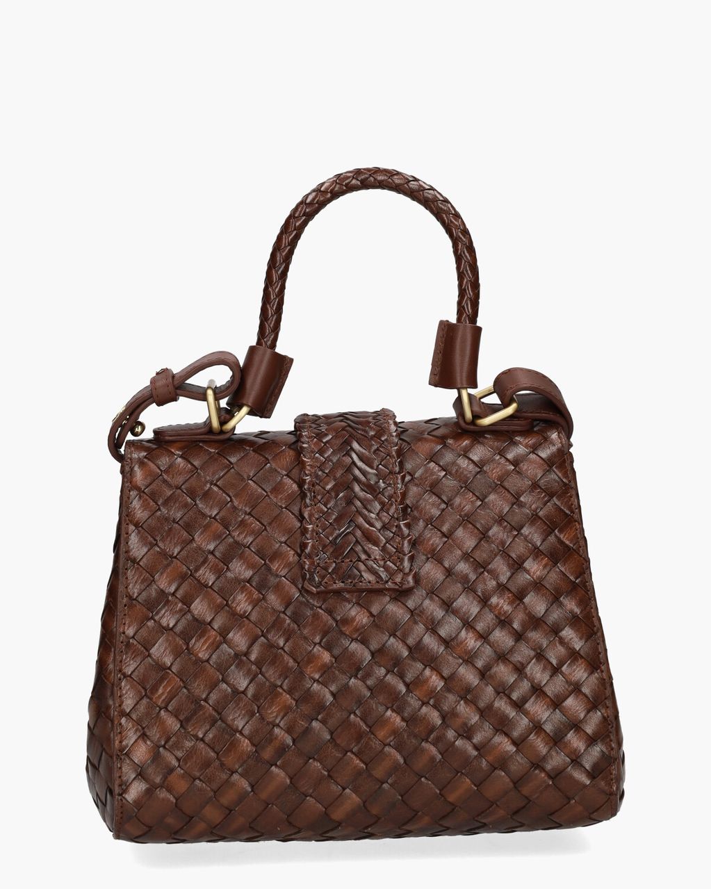 Allan K Kirsten Mini Dama Bruin Tas