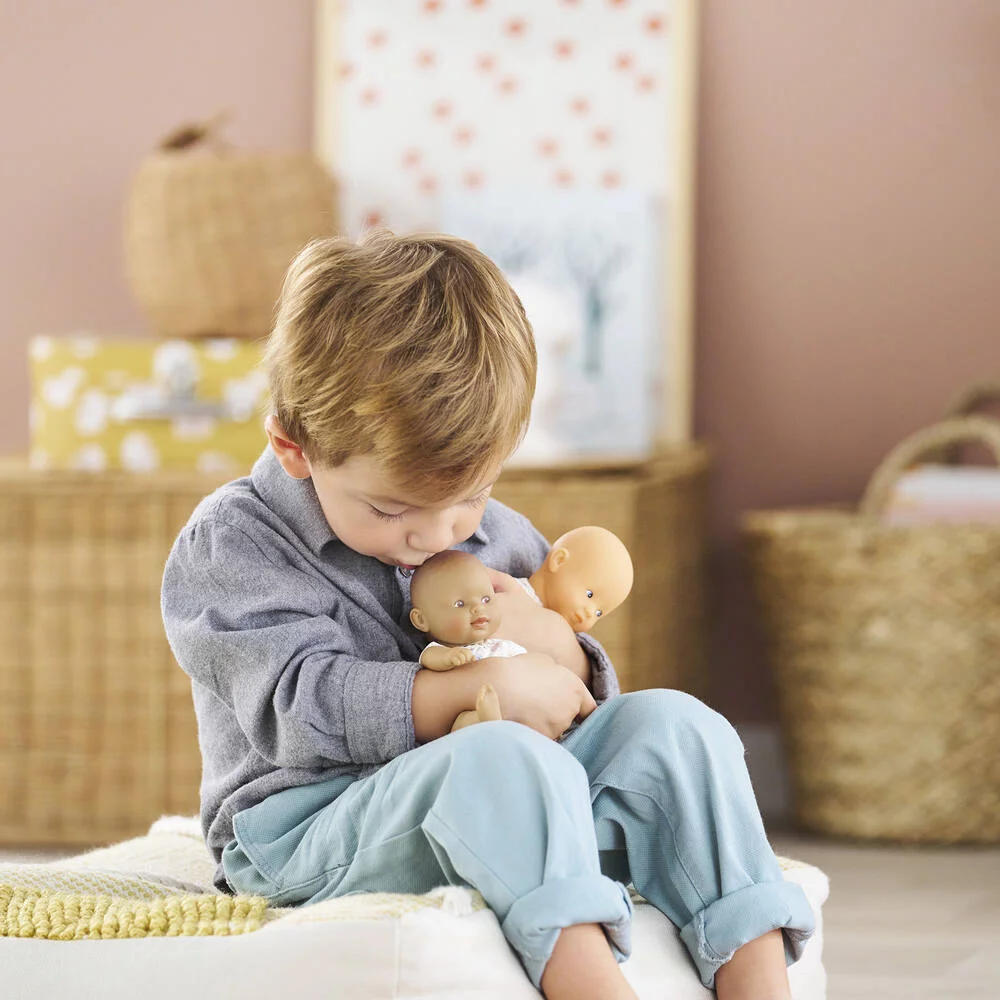 POUPON MINI CALIN LAPINS YEUX BLEUS 20 CM - COROLLE MON PREMIER POUPON