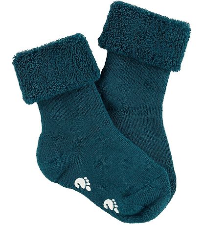 Fuzzies Babysocken m. Anti-Rutsch - Erdöl