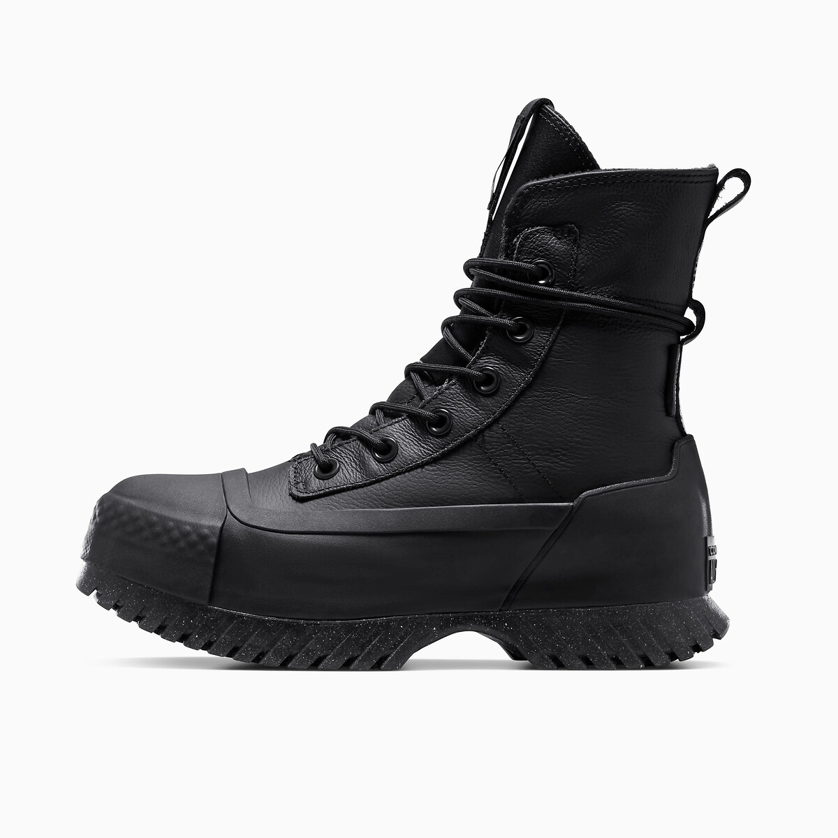 CONVERSE<br>Botas de cano curto em couro com salto baixo