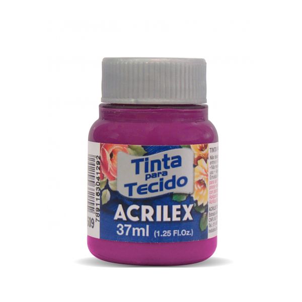 Acrilex Tinta Tecido Fosca 04140/549 Magenta 37 ml