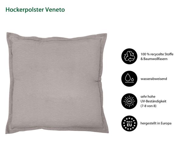 Dehner Hockerkissen Veneto, ca. B50/H6/T50 cm