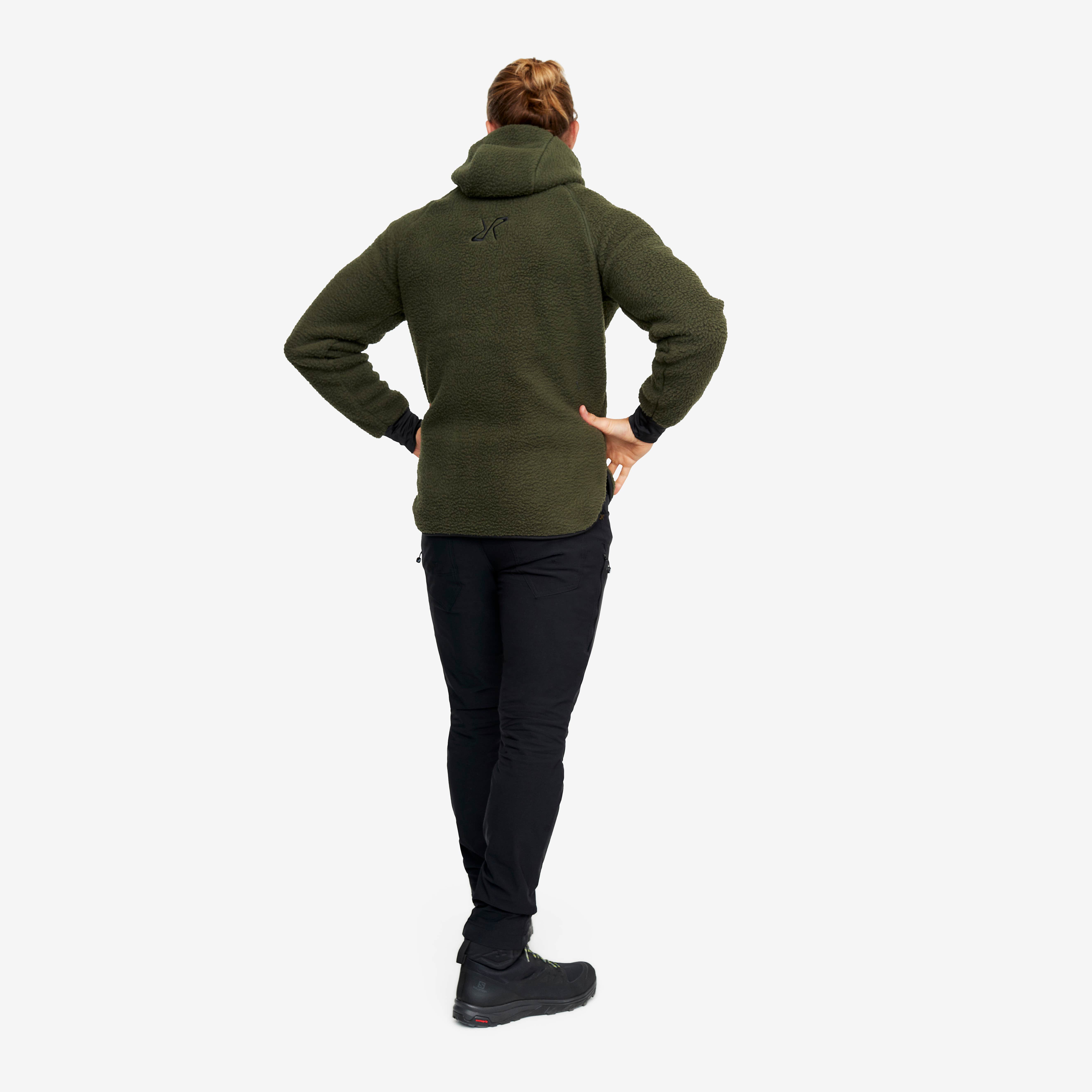 Sherpa Hoodie Herre Forest Night