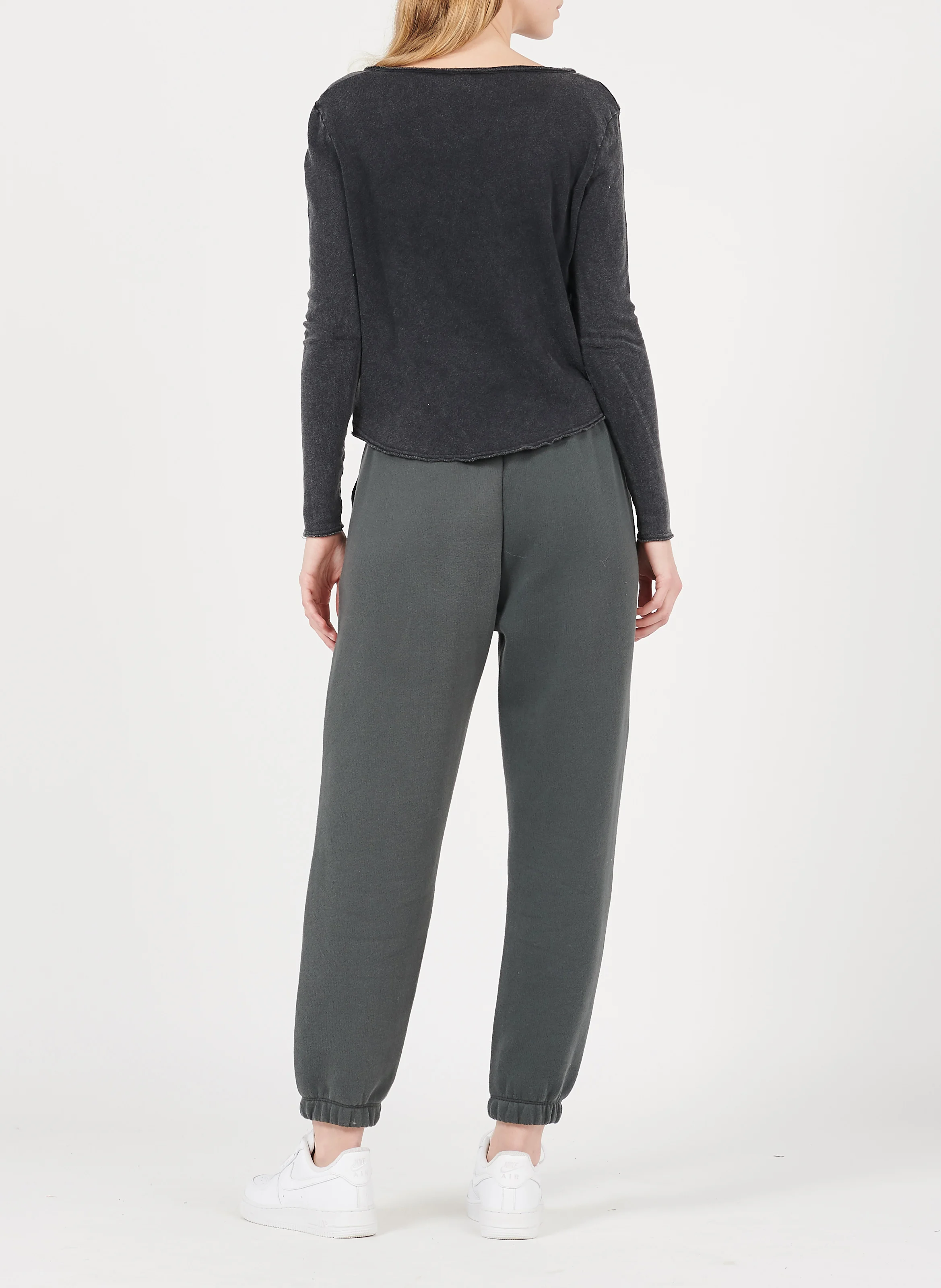 SONOMA - Tee-shirt col V en coton | Noir