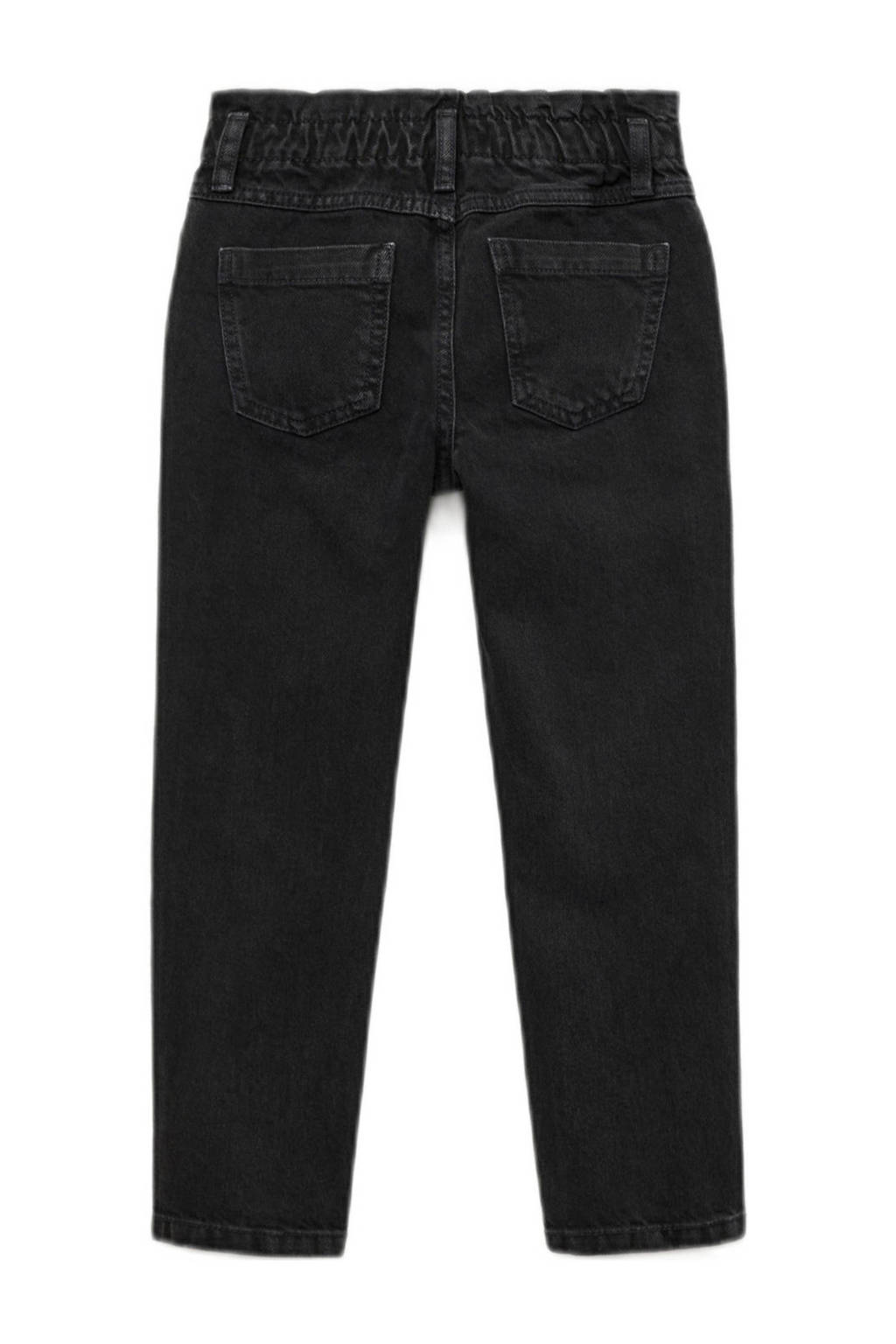 Mango Kids regular fit broek zwart
