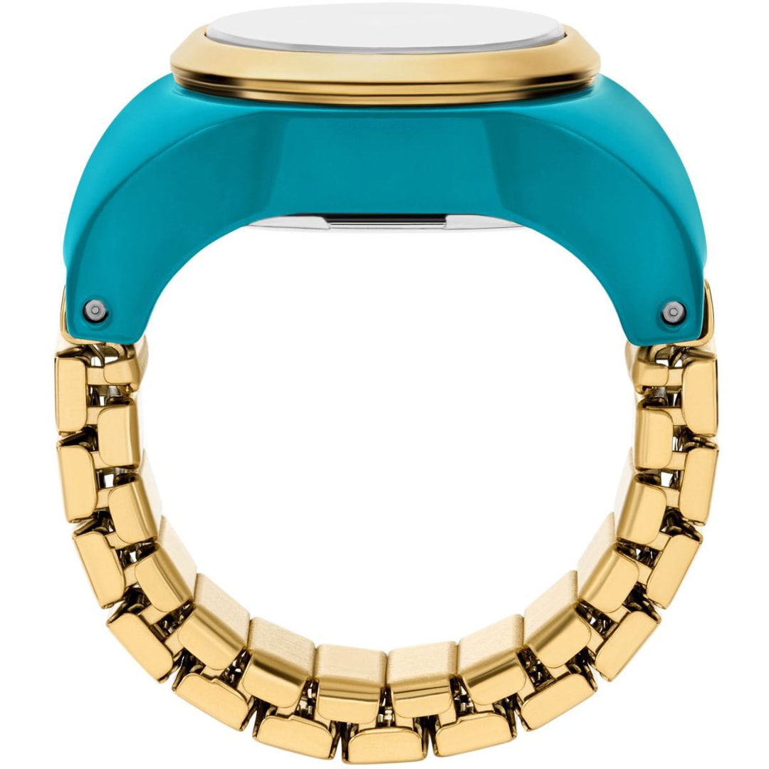 Fossil Uhrenring Goldig / Blau