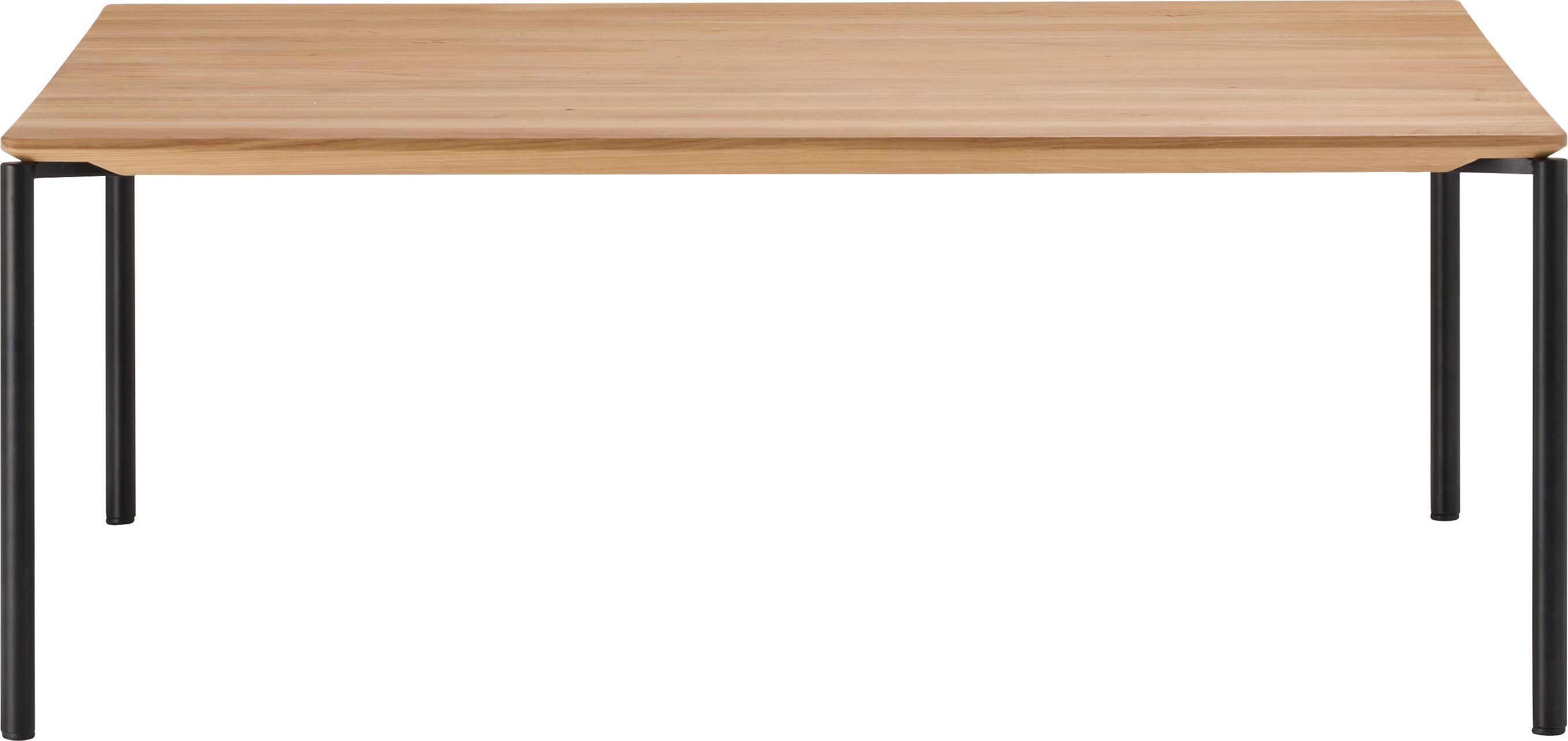 BAO Salontisch - Eiche massiv / schwarz / B: 90.0 cm x T: 90.0 cm x H: 35.0 cm