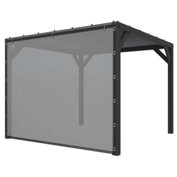 Pergola Silvano zwart inclusief zijdoek