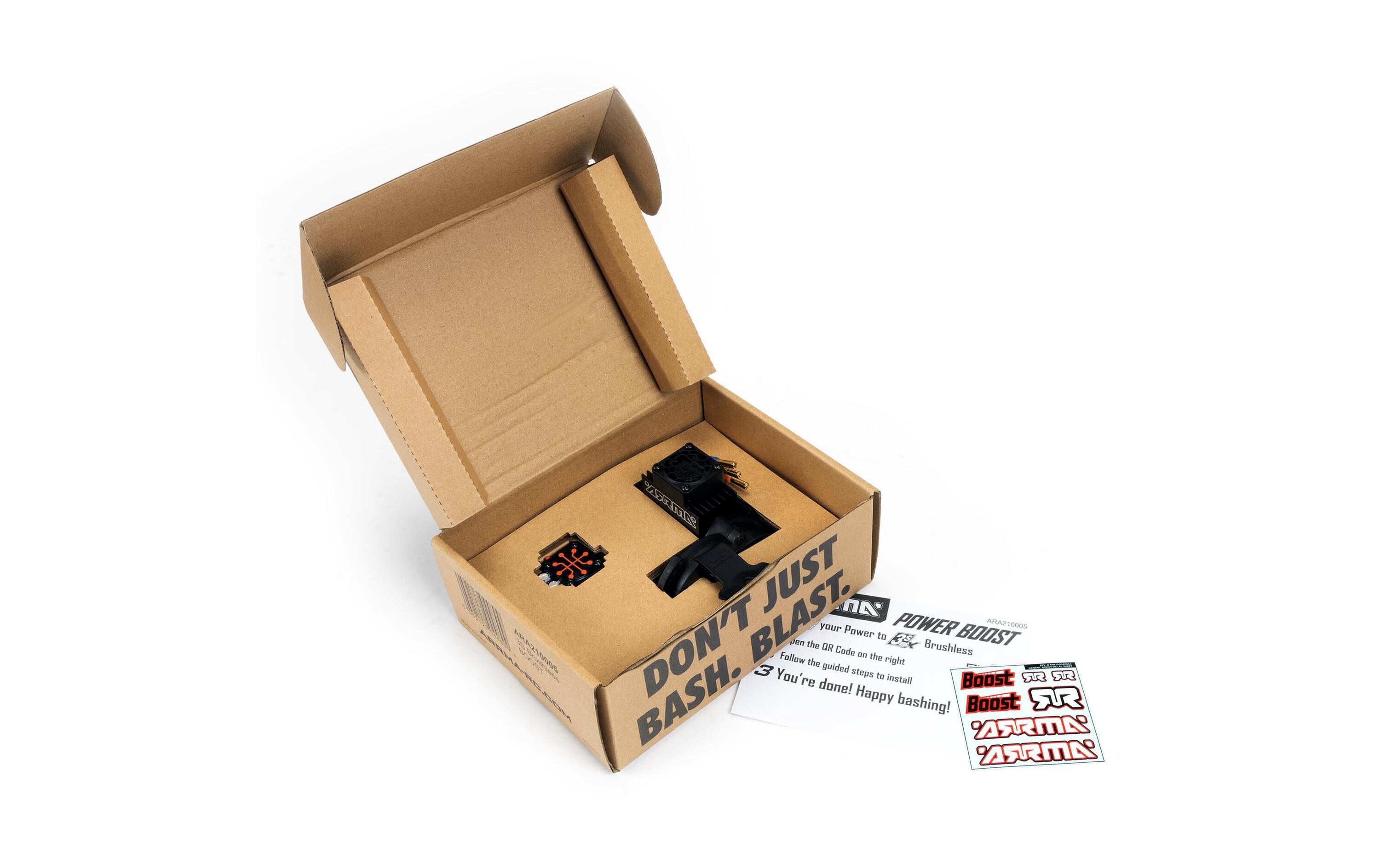 Brushless-Antriebsset 3S BOOST 3660 3200Kv & 100A Firma ESC<br>Komplettes Brushless Upgrade Set für Arrma BOOST und Mega 550 Modelle