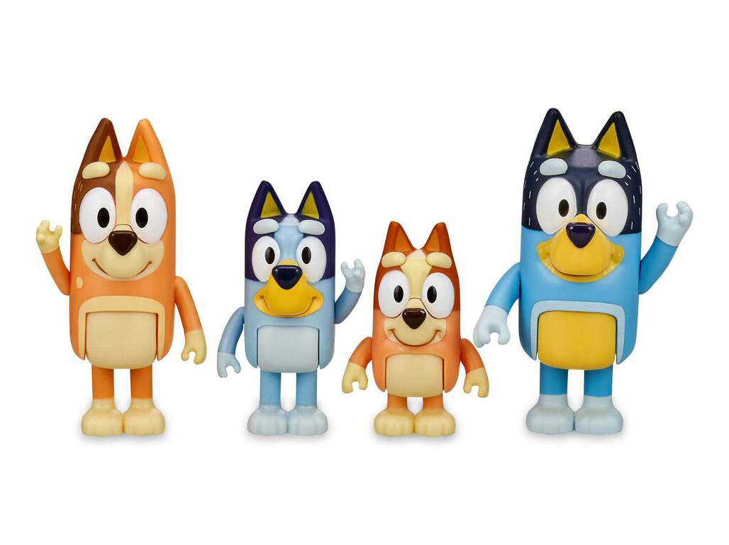 FIGURAS FAMOSA BLUEY PACK 4 MODELOS SORTIDOS