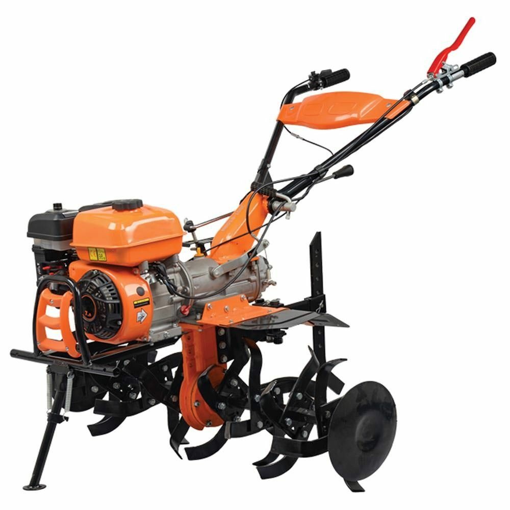 Motoculteur thermique 6,8 cv travail 85cm vitesses 2av 1ar villager vtb 8422