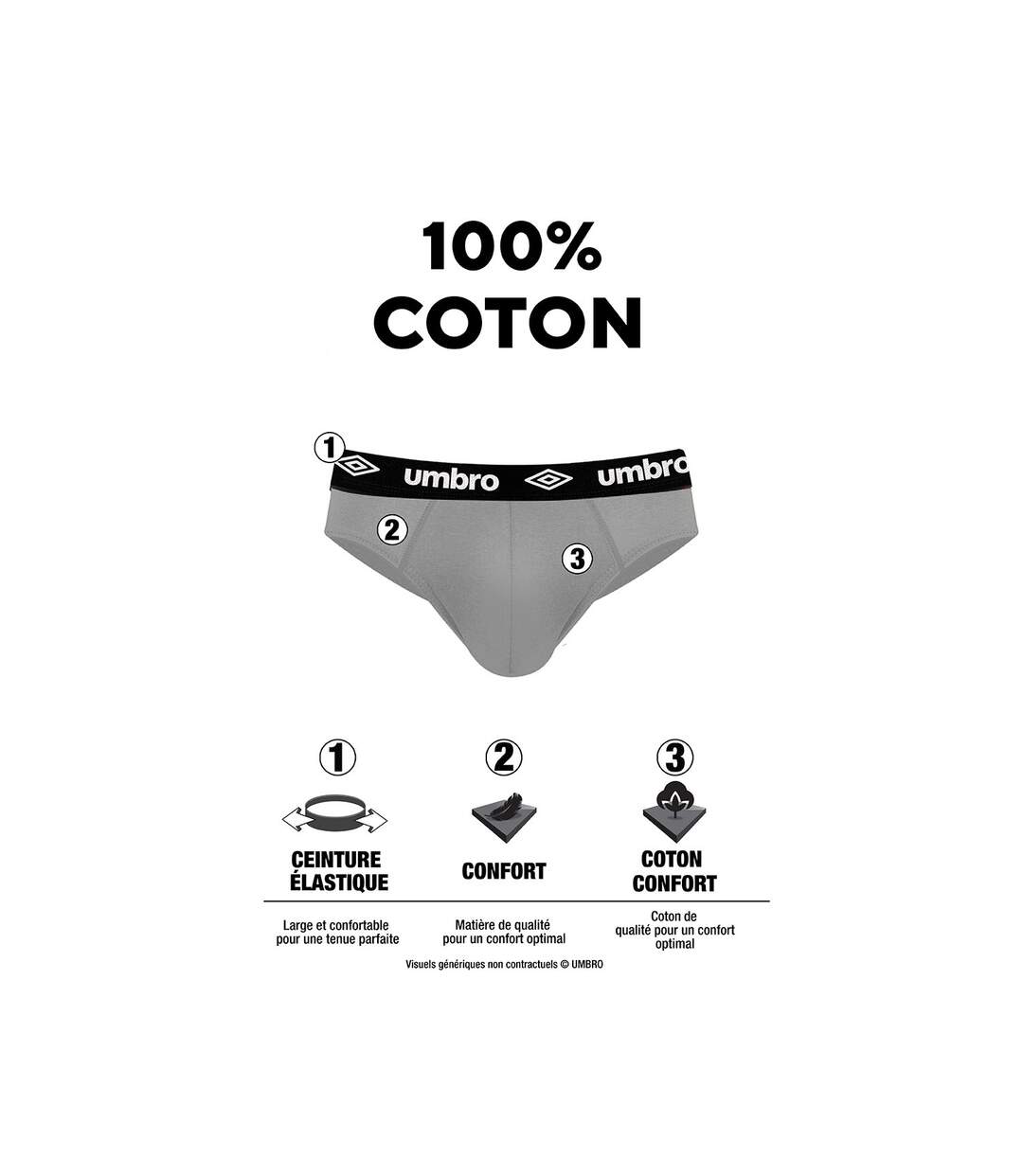 Lot de 5 slips coton homme