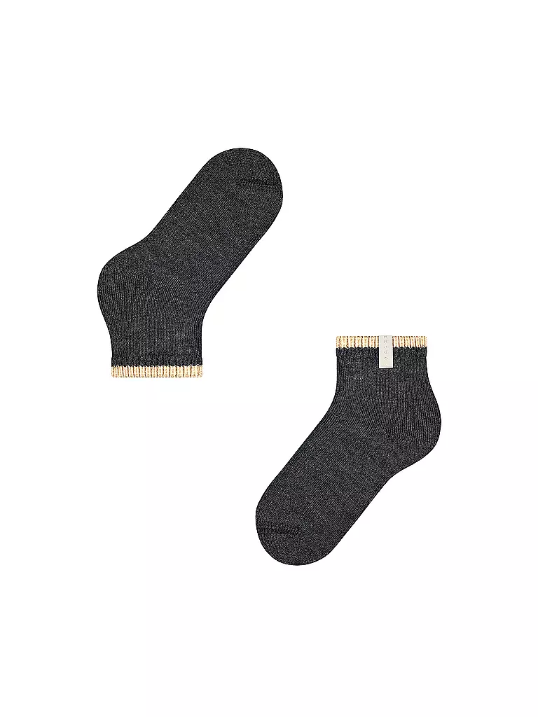 FALKE Socken Cosy Plush anthra.mel schwarz