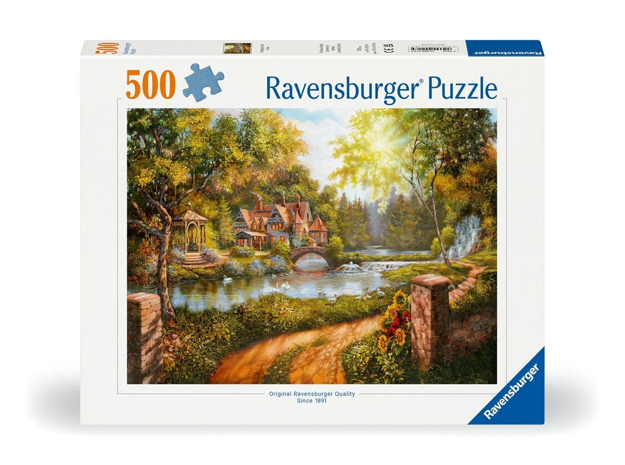 Ravensburger - Puslespil Cottage By The River 500 brikker