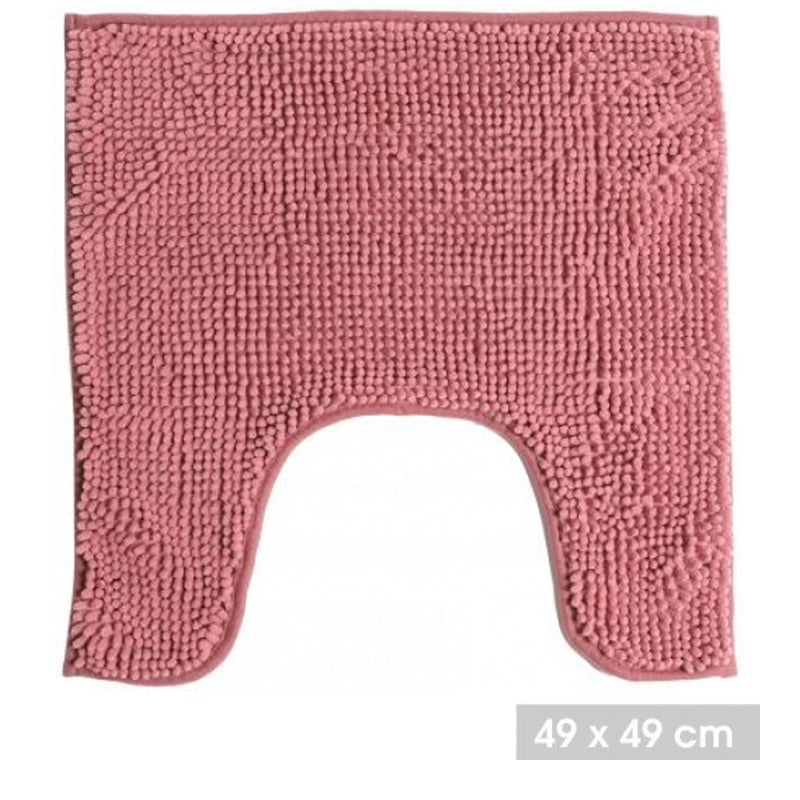 Urban Living WC Badkamerkleedje|badmat tapijt - oud roze - 49x49cm