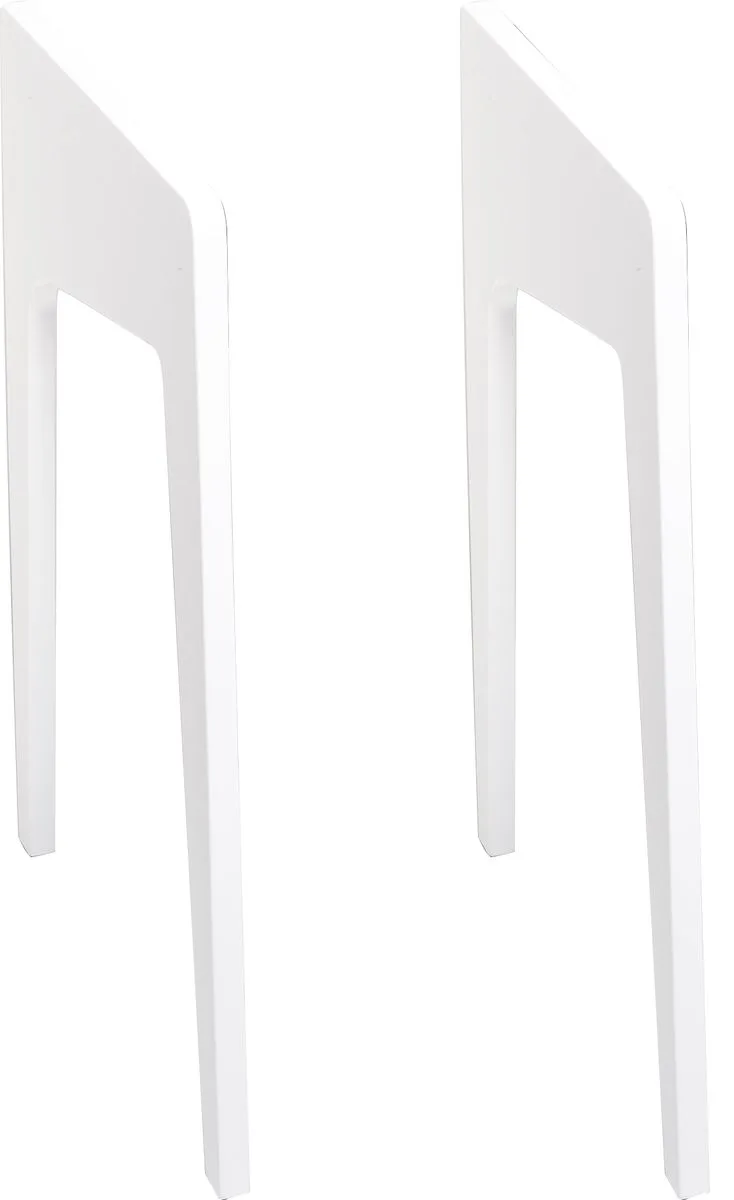 Pieds blancs laquées pour station multimédia La Boîte Concept LD120 (la paire) Pieds pour enceintes