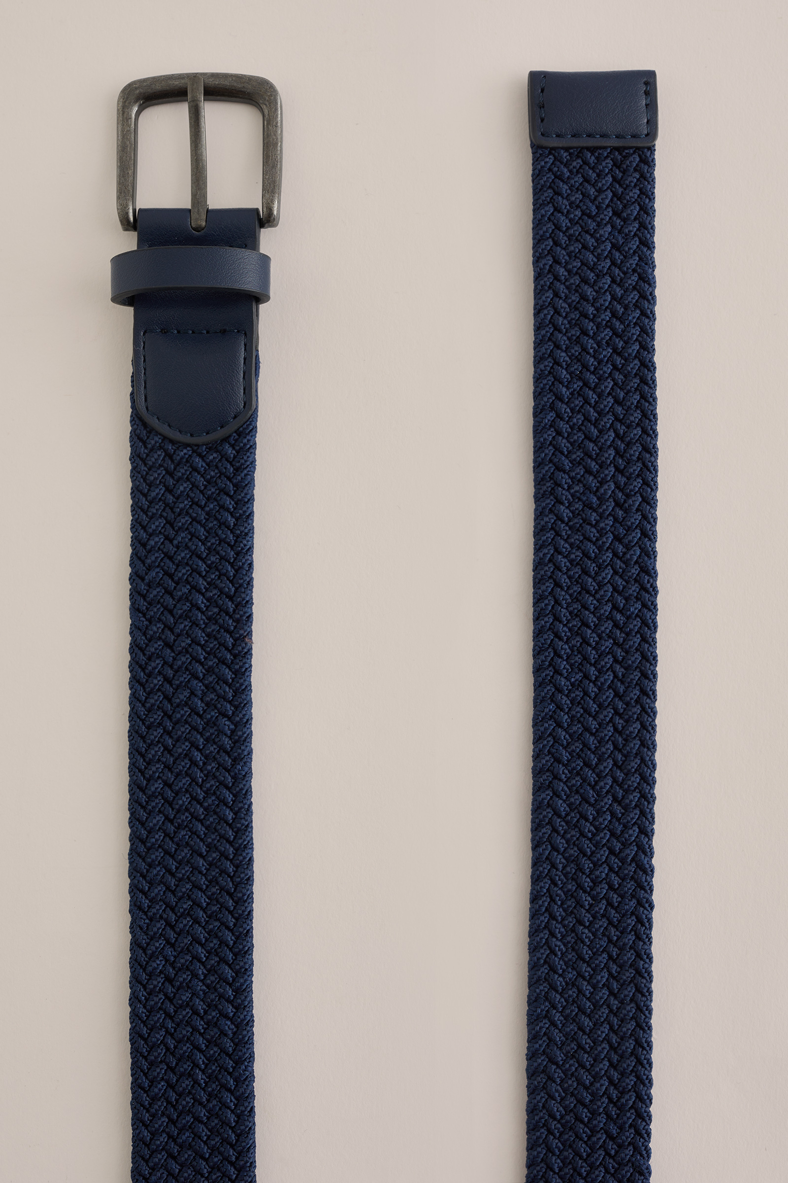 Jongens gevlochten riem WE Fashion Donkerblauw