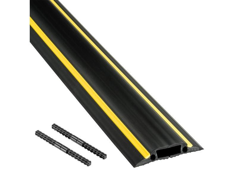 STEFFEN Kabelbrücke D-Line 14 x 83 mm, 1.8 m, Schwarz Aufboden Kabelabdeckung