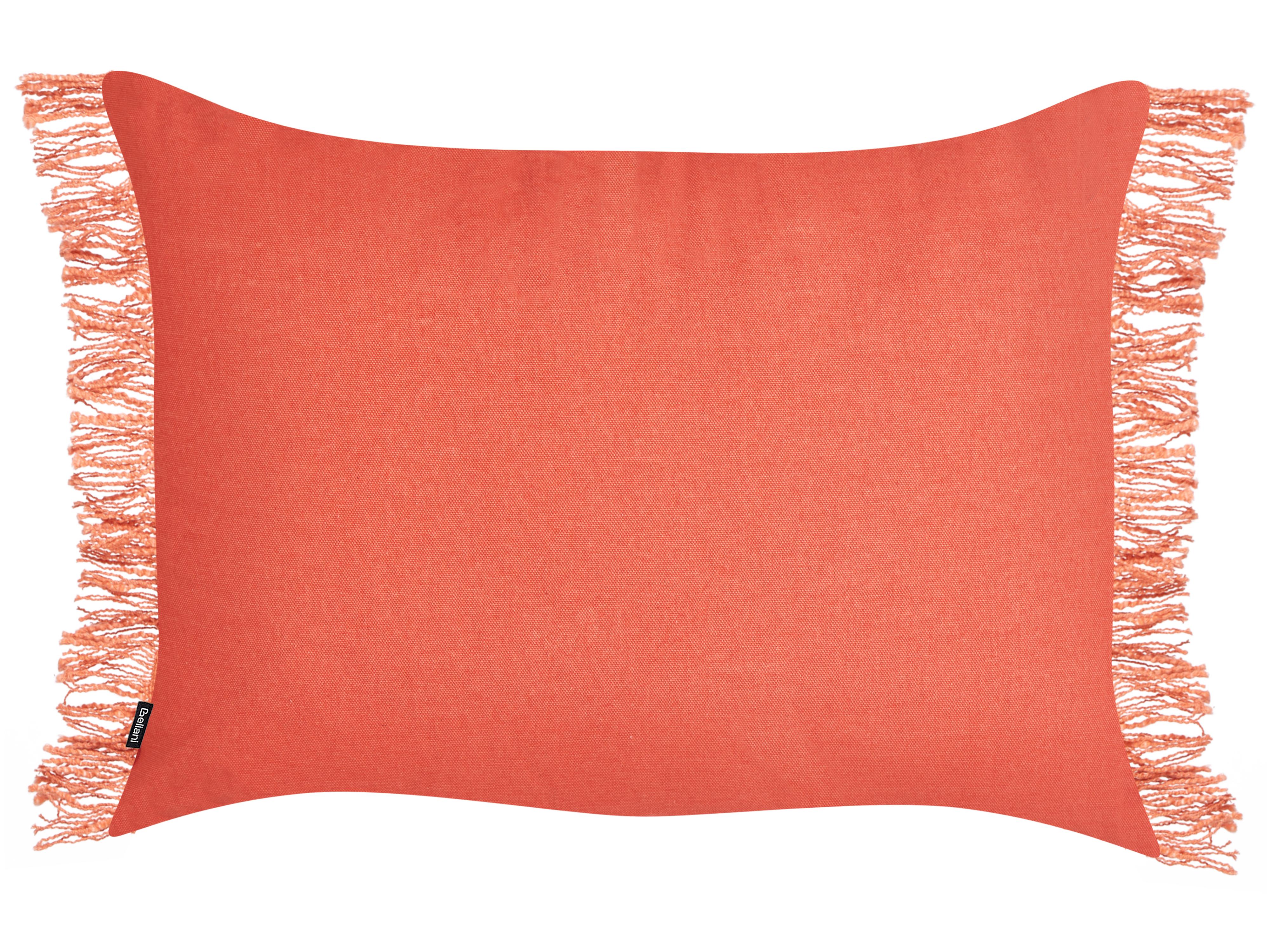 Set van 2 sierkussens MABA Katoen 50 x 35 cm Oranje effen