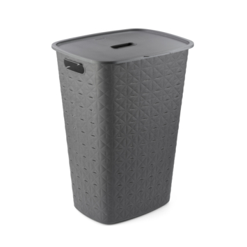 Curver Softex Wasmand met deksel 56L - Antraciet